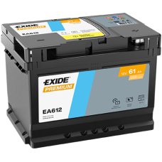 Exide Premium 12V 61Ah 600A EA612