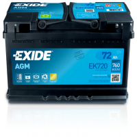 Exide AGM 12V 72Ah 760A EK720