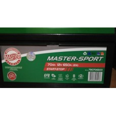 Akumulátor Master-Sport EFB 12V 70AH 650A 790706500