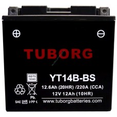 Akumulátor Tuborg YT14B-BS 12V 12.6Ah 220A AGM